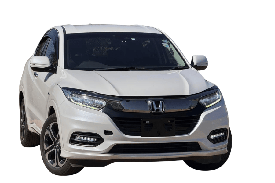 White Honda Vezel Hybrid AWD